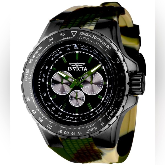 Invicta Aviator Skyshock Men’s 50mm Watch NIB - Picture 1 of 6